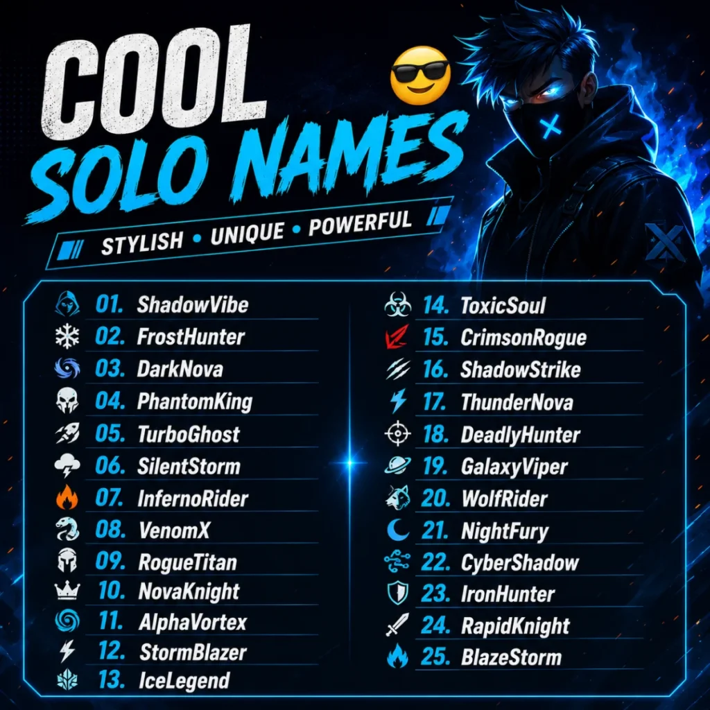 Cool Solo Names ๐