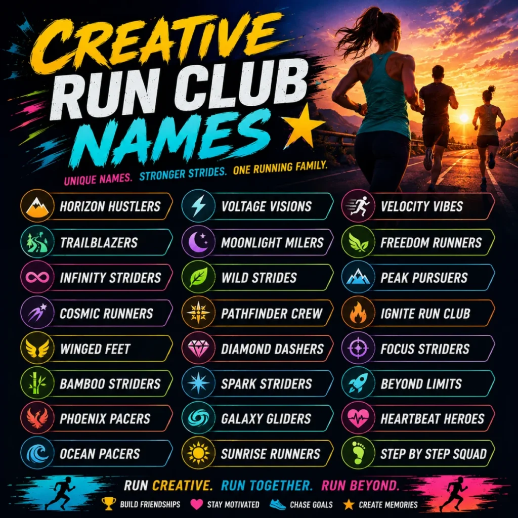 Creative Run Club Names 🌟