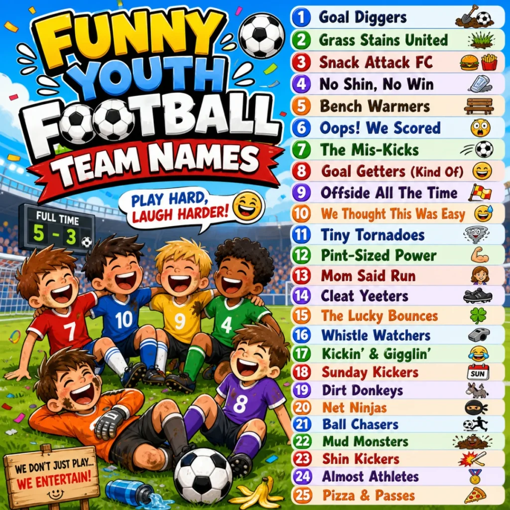 Funny youth football team names