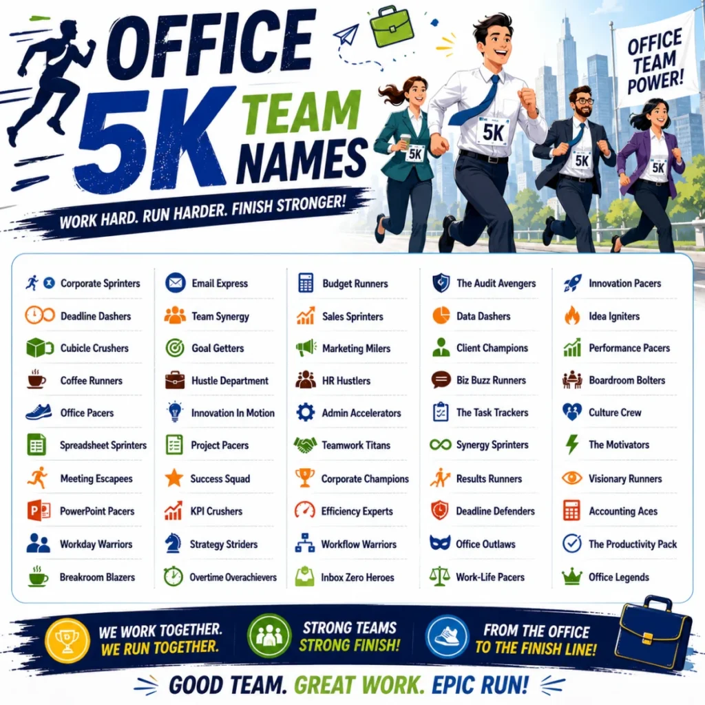 Office 5K Team Names 💼