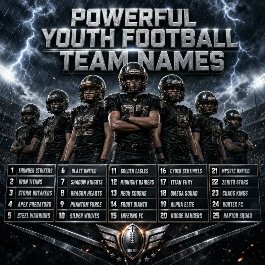 🐉 Powerful youth football team names