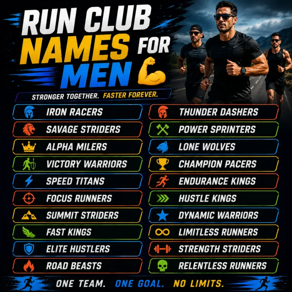 Run Club Names for Men 💪
