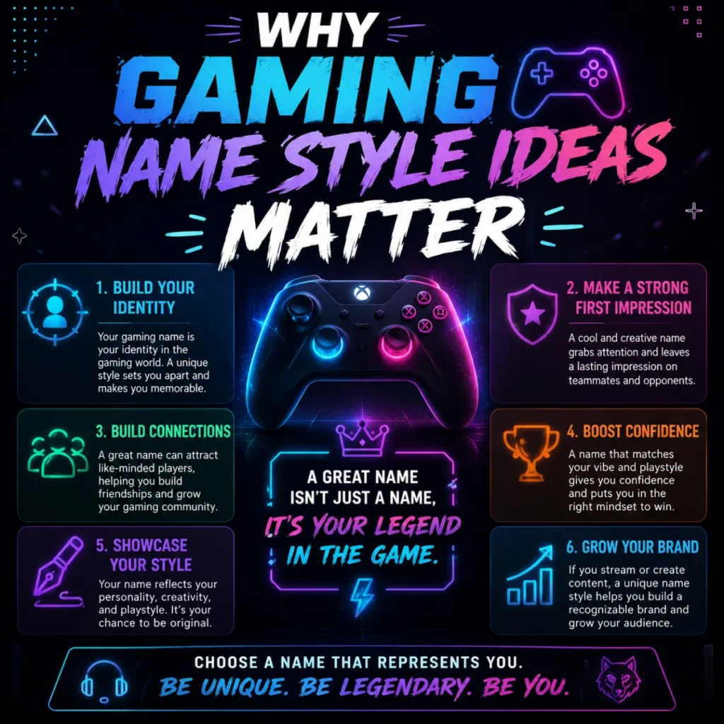 Why Gaming Name Style Ideas Matter 🎮