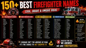 Firefighter Names