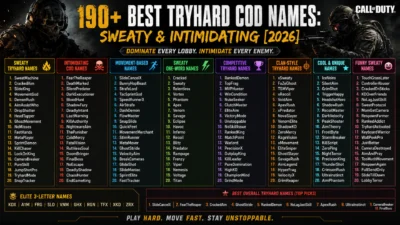 Tryhard COD Names