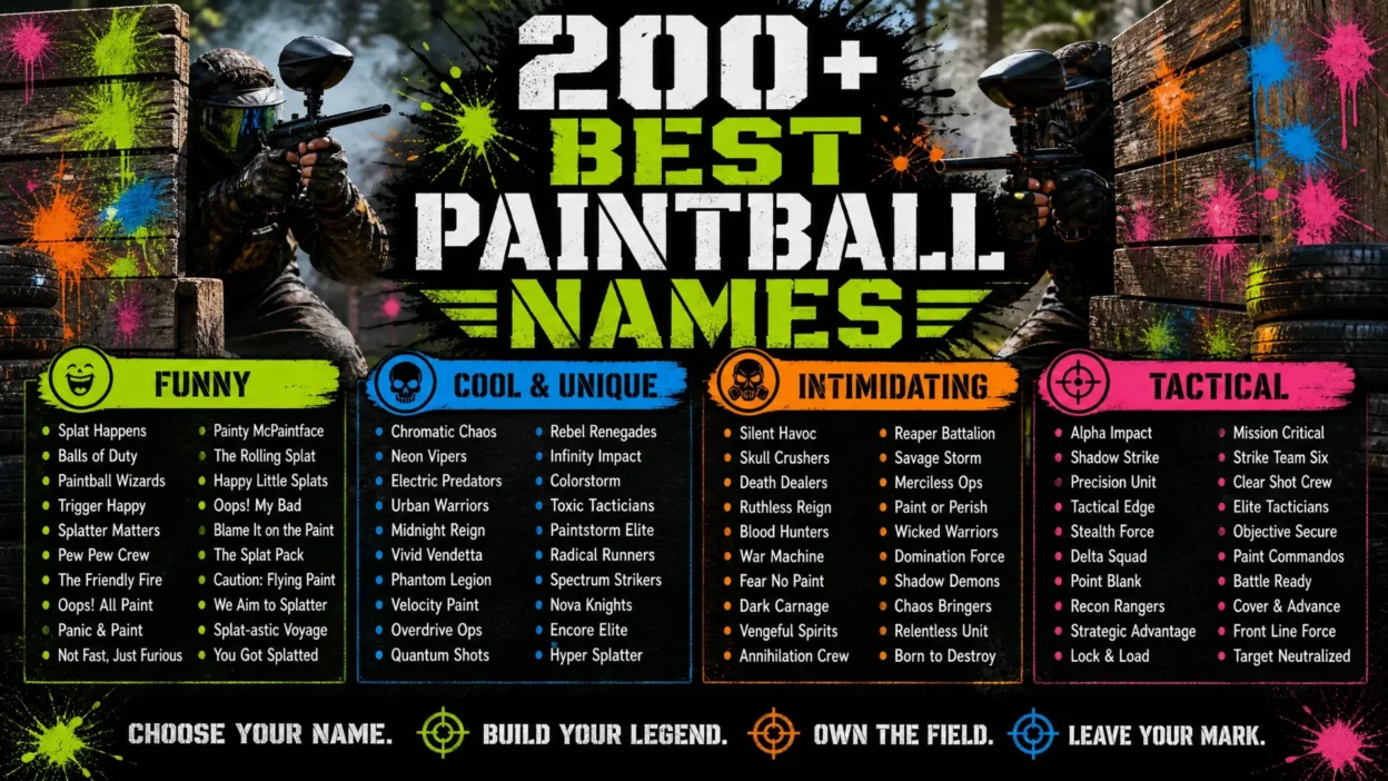 Paintball Names
