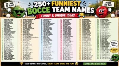Funniest Bocce Team Names