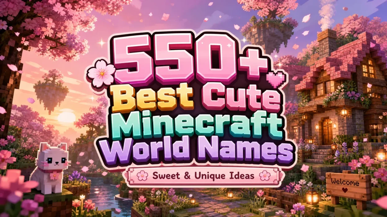 Cute Minecraft World Names