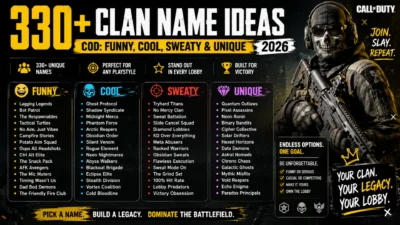 Clan Name Ideas COD