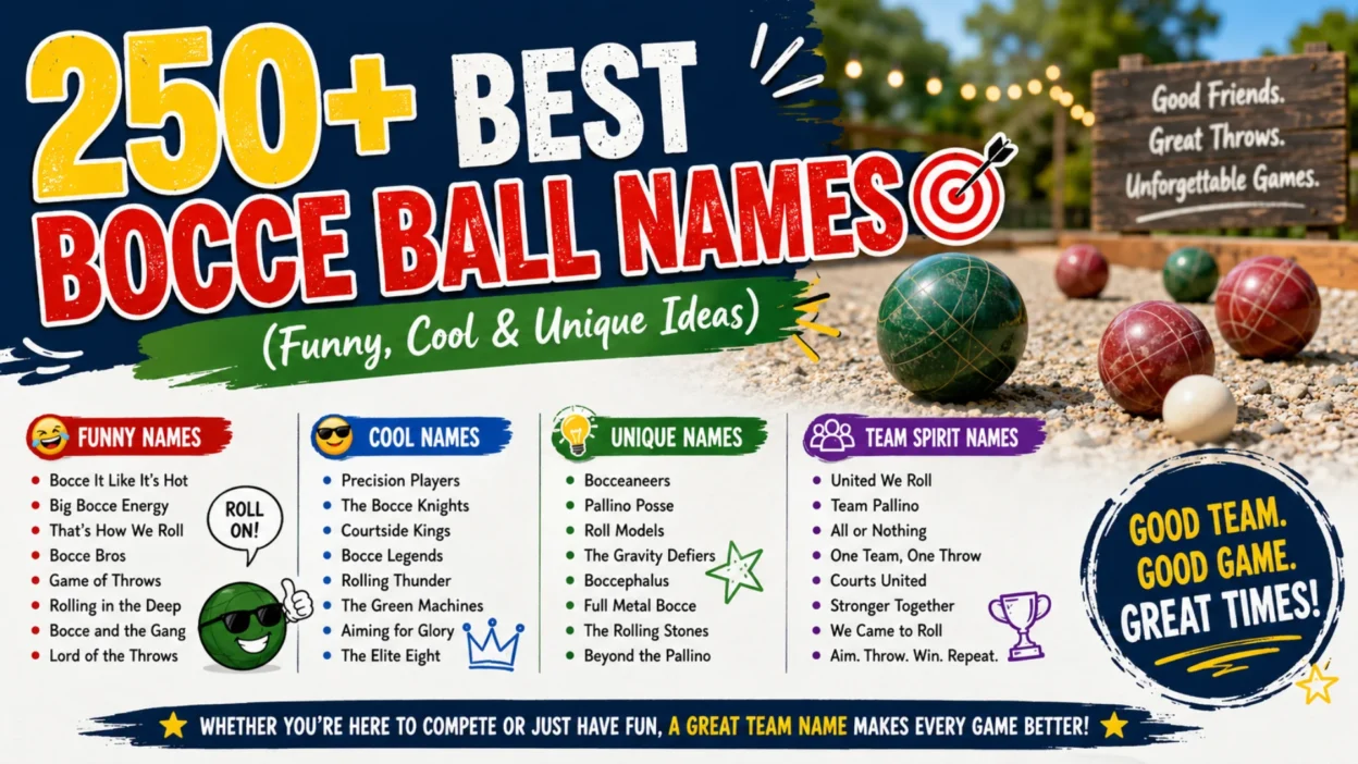 Bocce Ball Names