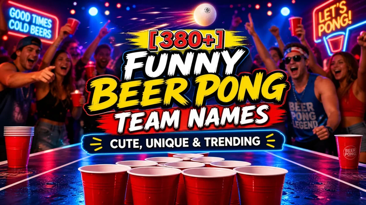 Funny Beer Pong Team Names