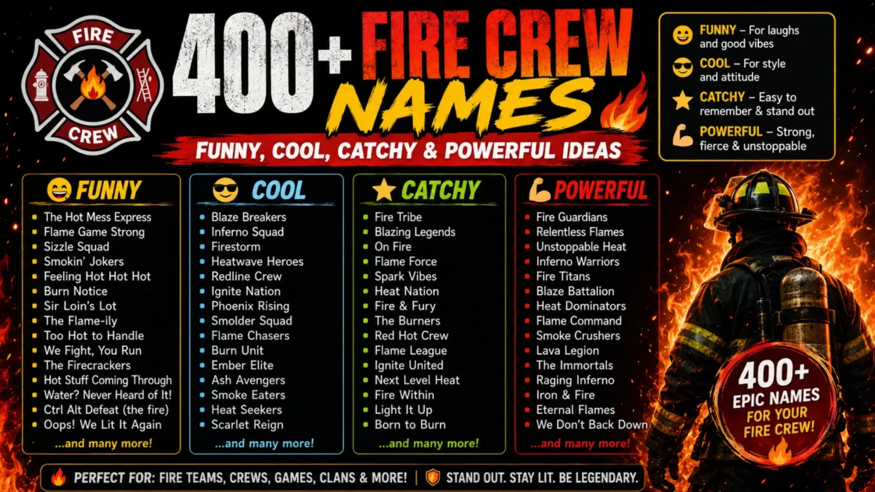 Fire Crew Names