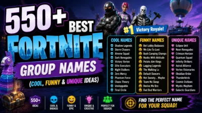 Fortnite Group Names