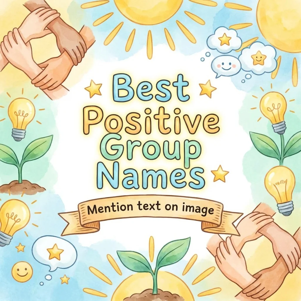 Best positive group names with inspiring, meaningful, and uplifting ideas for every community