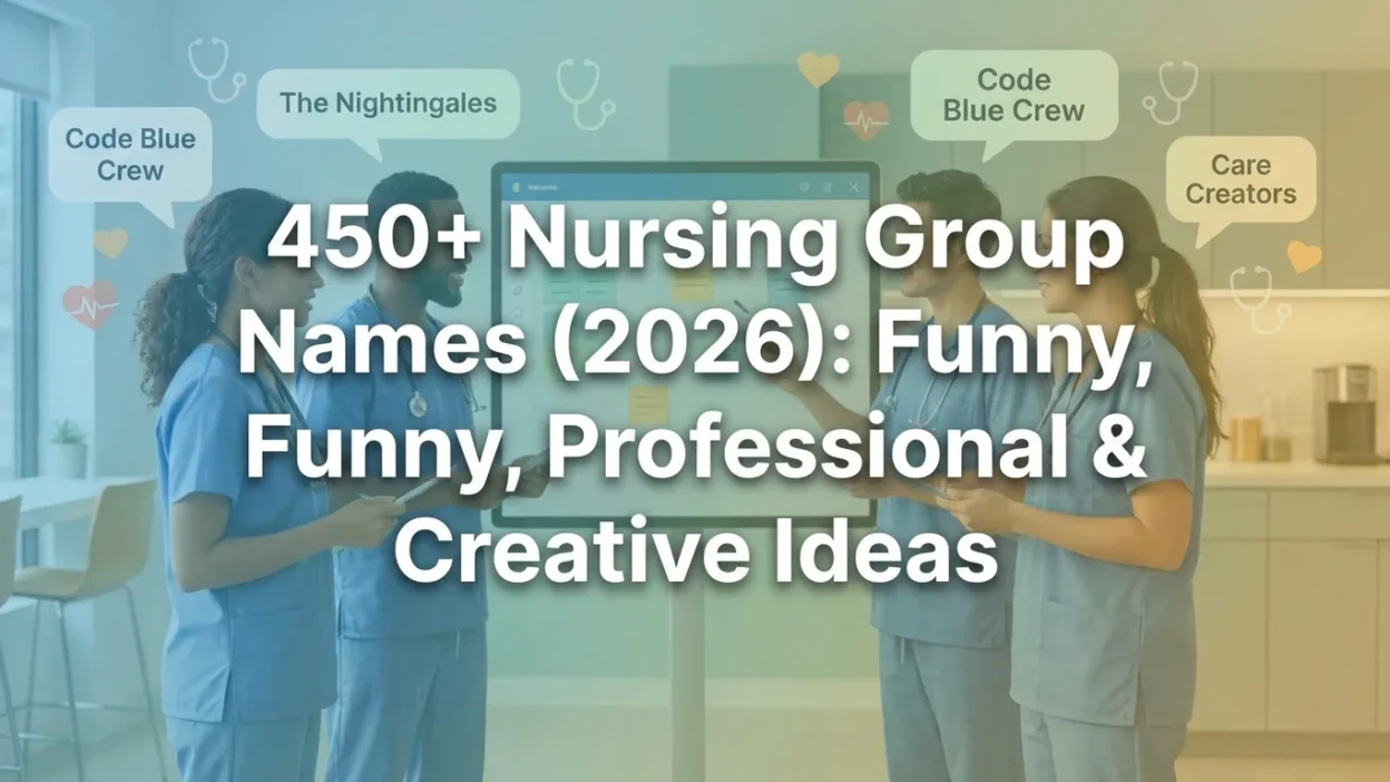 450+ nursing group names for funny, professional, and creative healthcare team ideas in 2026