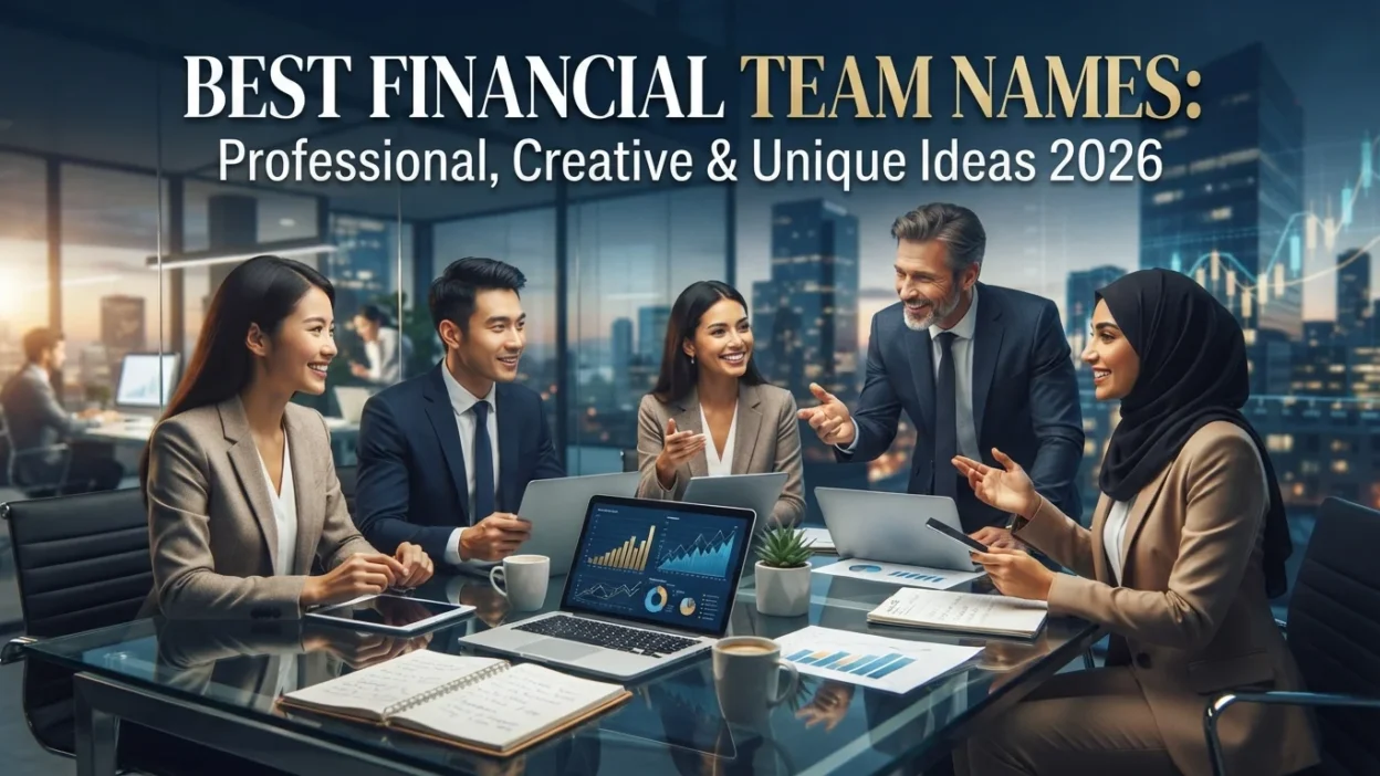 Best financial team names with professional, creative, and unique ideas for 2026