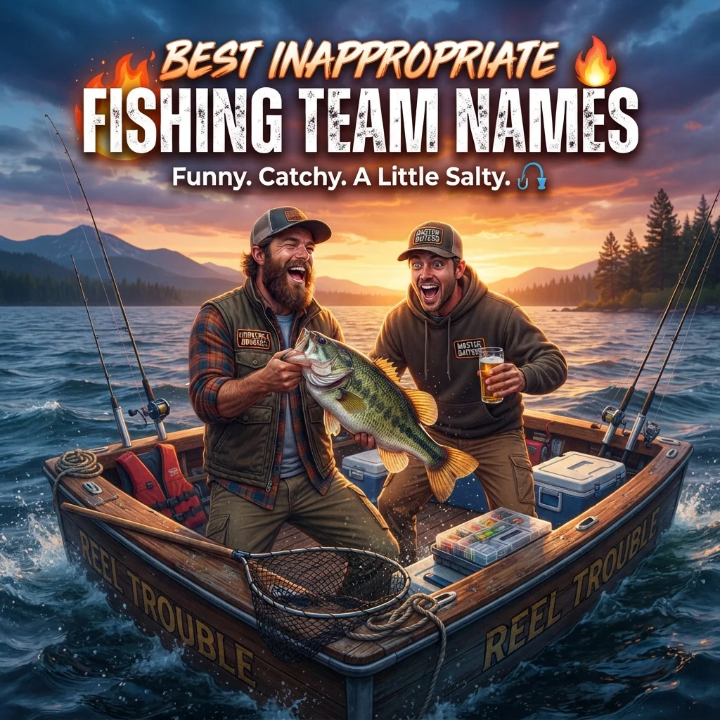 Best inappropriate fishing team names