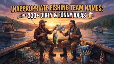 Inappropriate fishing team names with dirty and funny ideas