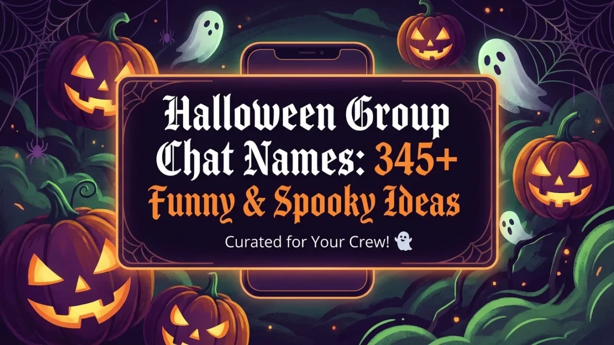Halloween group chat names with 345+ funny, spooky, and creative ideas for friends