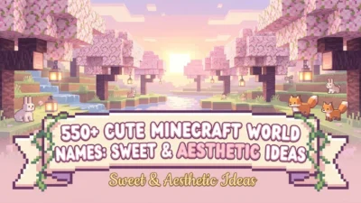 550+ cute Minecraft world names with sweet, cozy, and aesthetic ideas