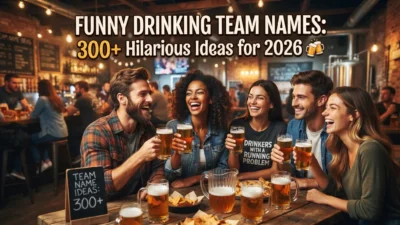 Funny drinking team names with 300+ hilarious and creative ideas for 2026