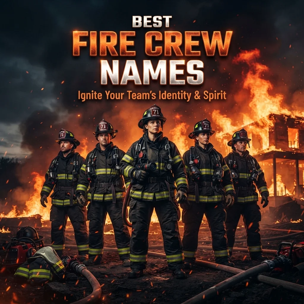 Best fire crew names with strong, cool, funny, and creative ideas for fire teams