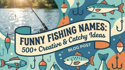 Funny fishing names with creative and catchy ideas for anglers