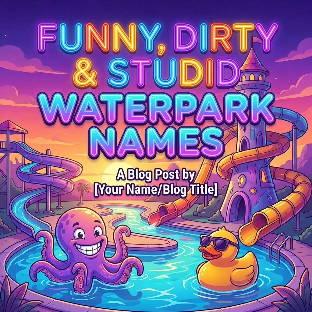 Funny, dirty, and stupid waterpark names with hilarious and outrageous ideas