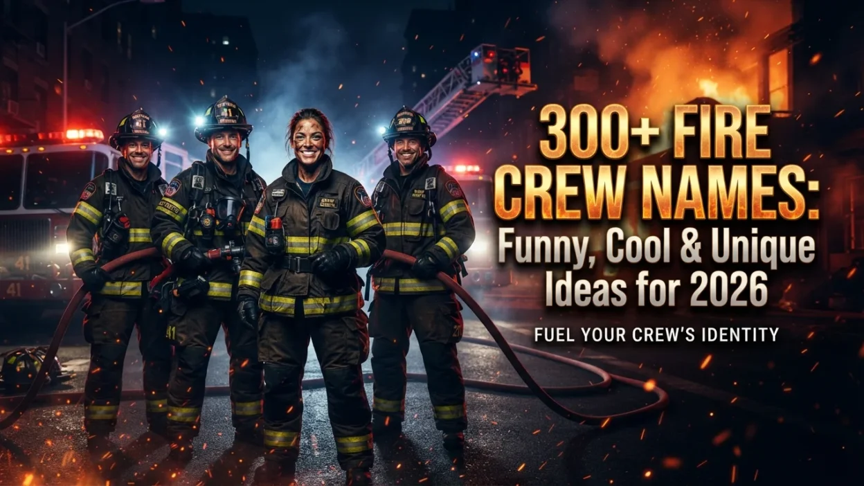 300+ fire crew names with funny, cool, unique, and creative ideas for 2026