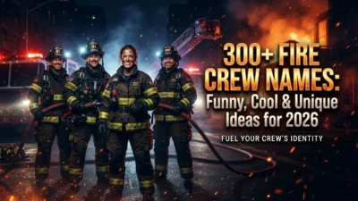 300+ fire crew names with funny, cool, unique, and creative ideas for 2026