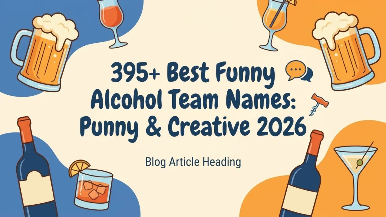 395+ funny alcohol team names with punny, creative, and unique ideas for 2026