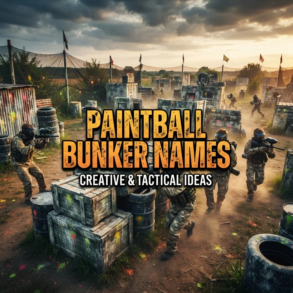 Paintball bunker names with cool, funny, and unique ideas
