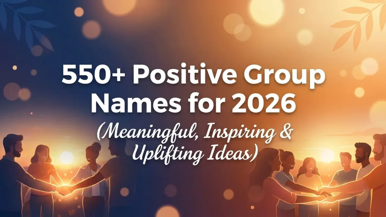 550+ positive group names for 2026 with meaningful, inspiring, and uplifting ideas