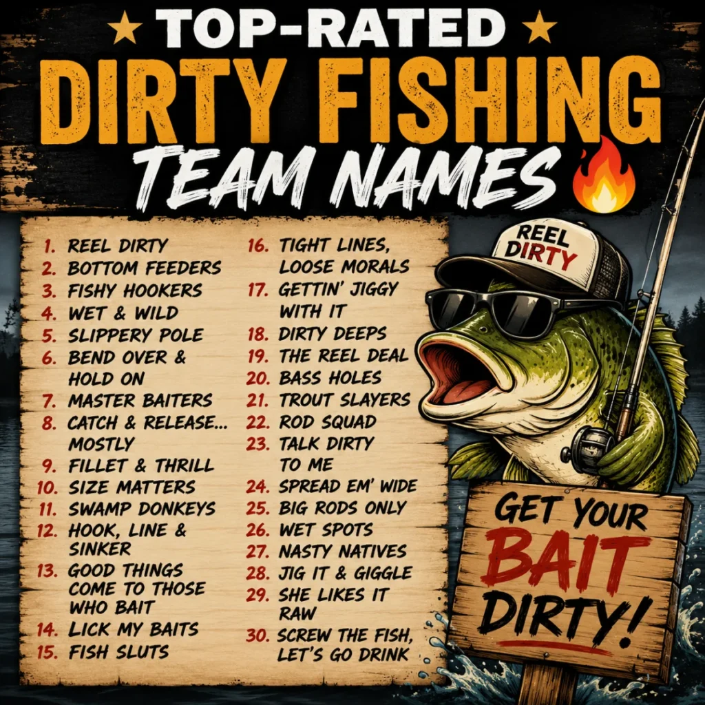 Top-Rated Dirty Fishing Team Names 🔥
