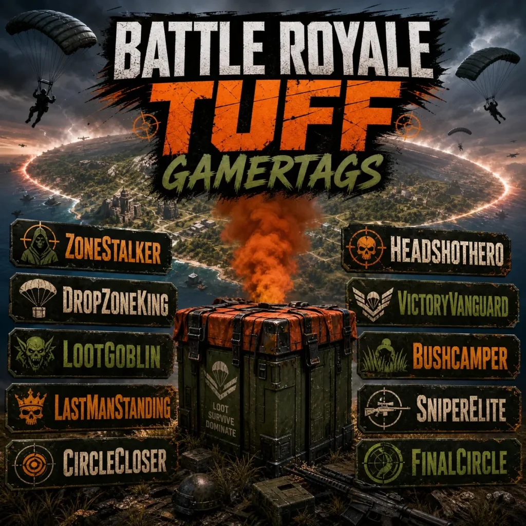 Battle Royale Tuff Gamertags 🪂