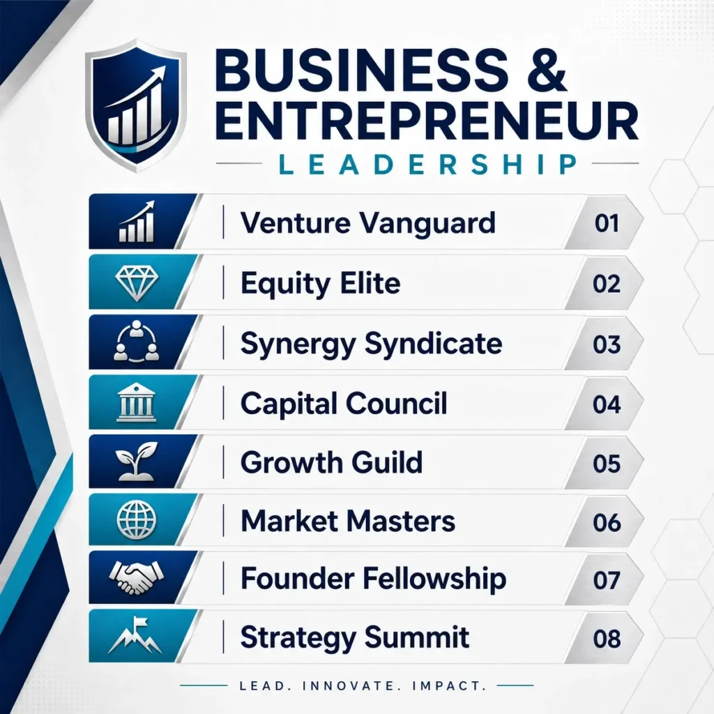 Business & Entrepreneur Leadership Group Names 💰