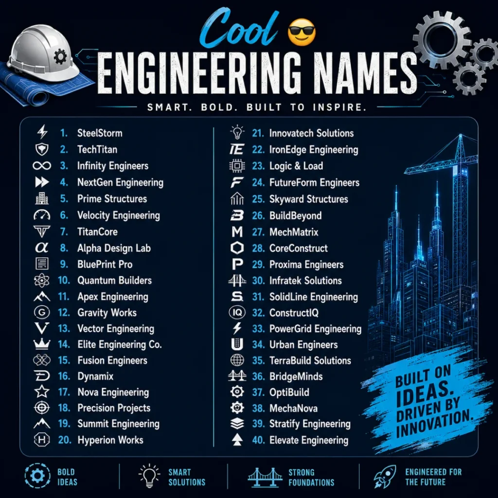 Cool Engineering Names 😎