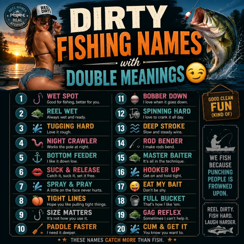 Dirty Fishing Names with Double Meanings 😏