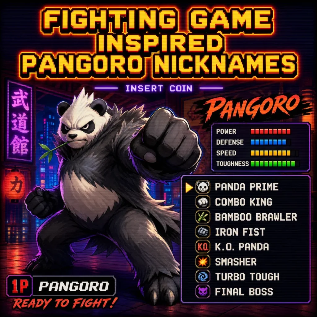 Fighting Game Inspired Pangoro Nicknames 🎮