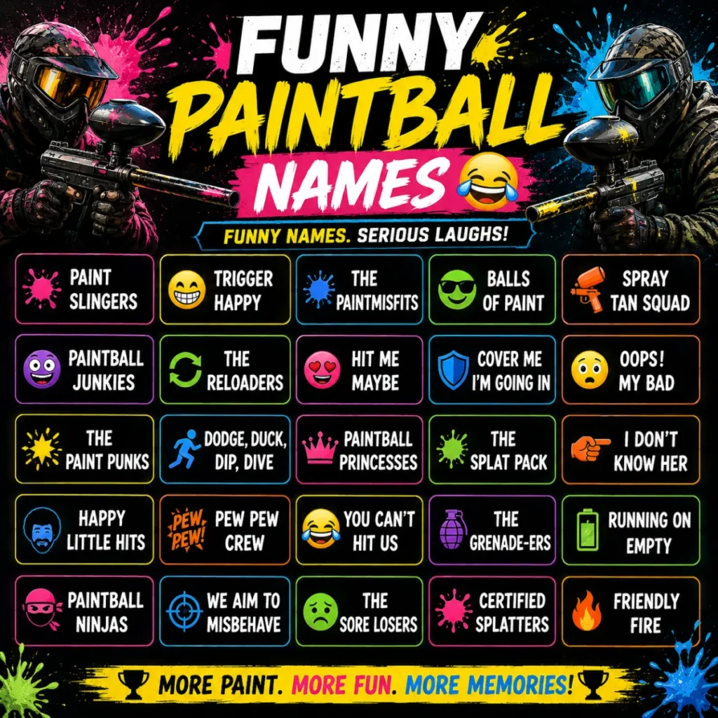 Funny Paintball Names 😂