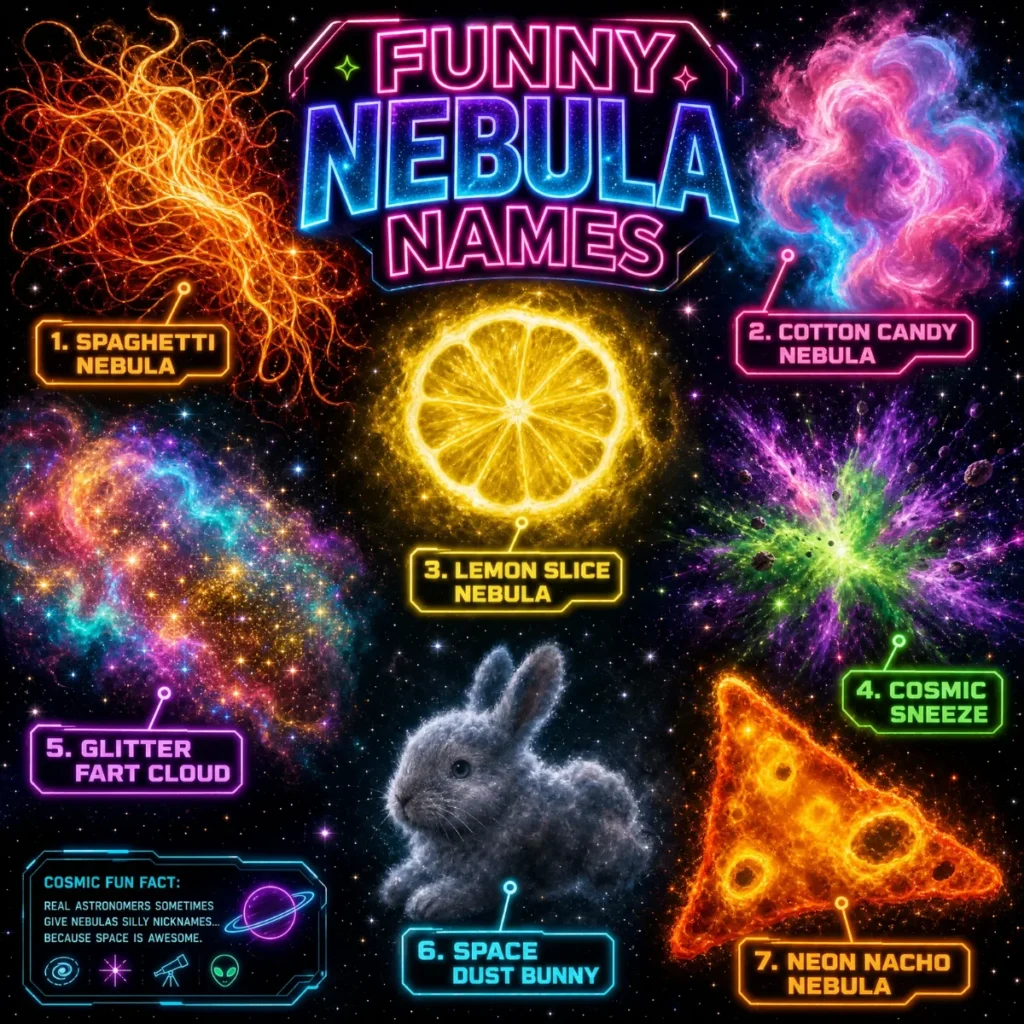 Funny Space Names for Nebulas