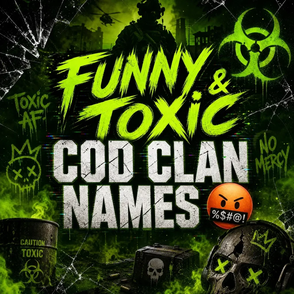 Funny & Toxic Cod Clan Names π€¬
