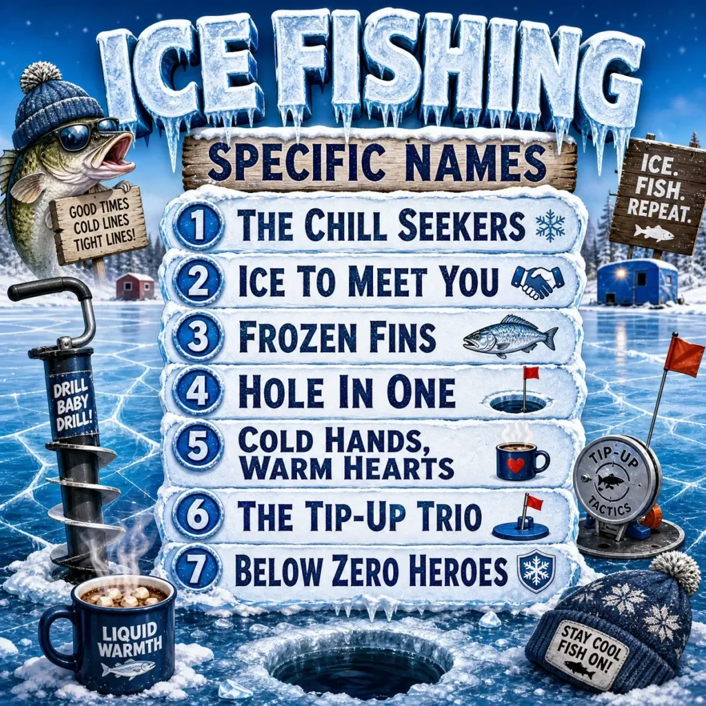 Ice Fishing Specific Names βοΈ