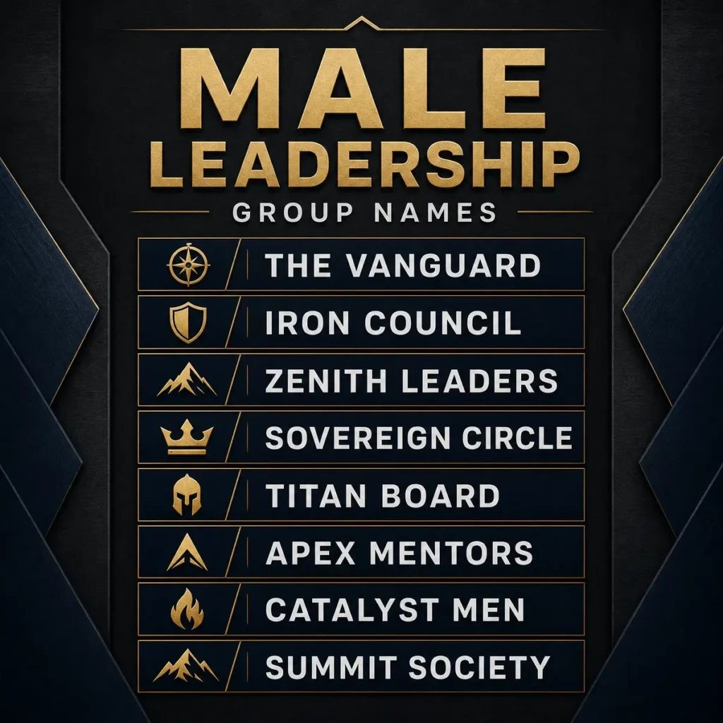 Male Leadership Group Names 👨💼