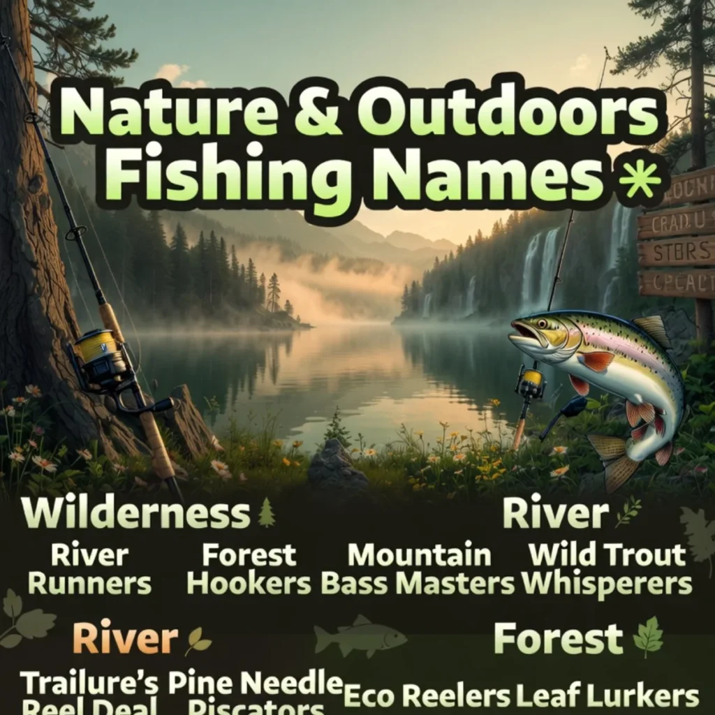Nature & Outdoors Fishing Names 🌿