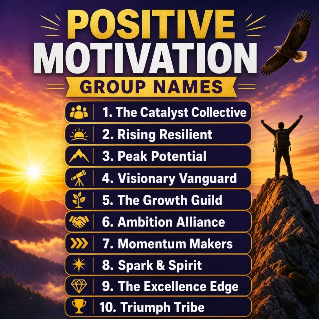 Positive Group Names for Motivation