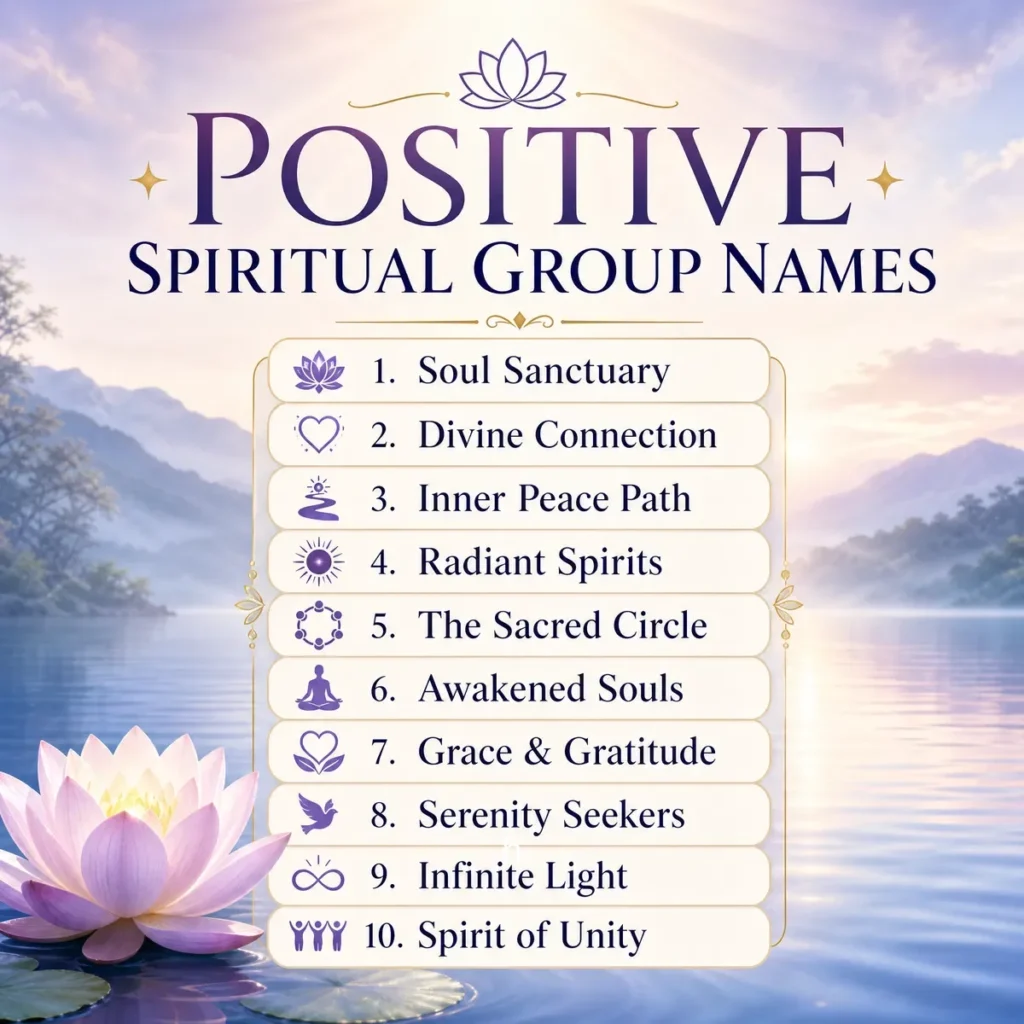 Positive Group Names for Spiritual Groups