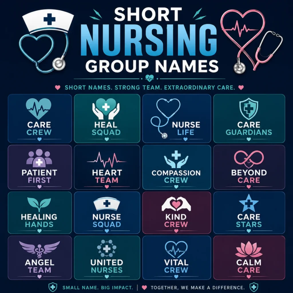 Short Nursing Group Names ⚡