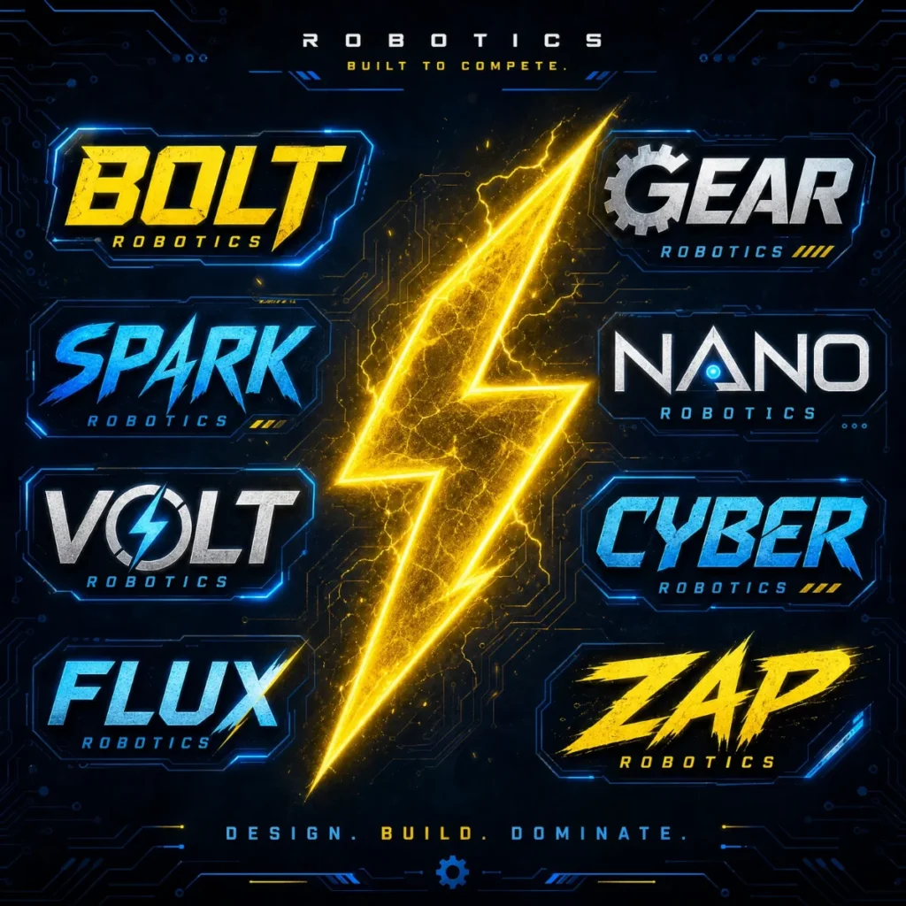 Short Robotics Team Names ⚡