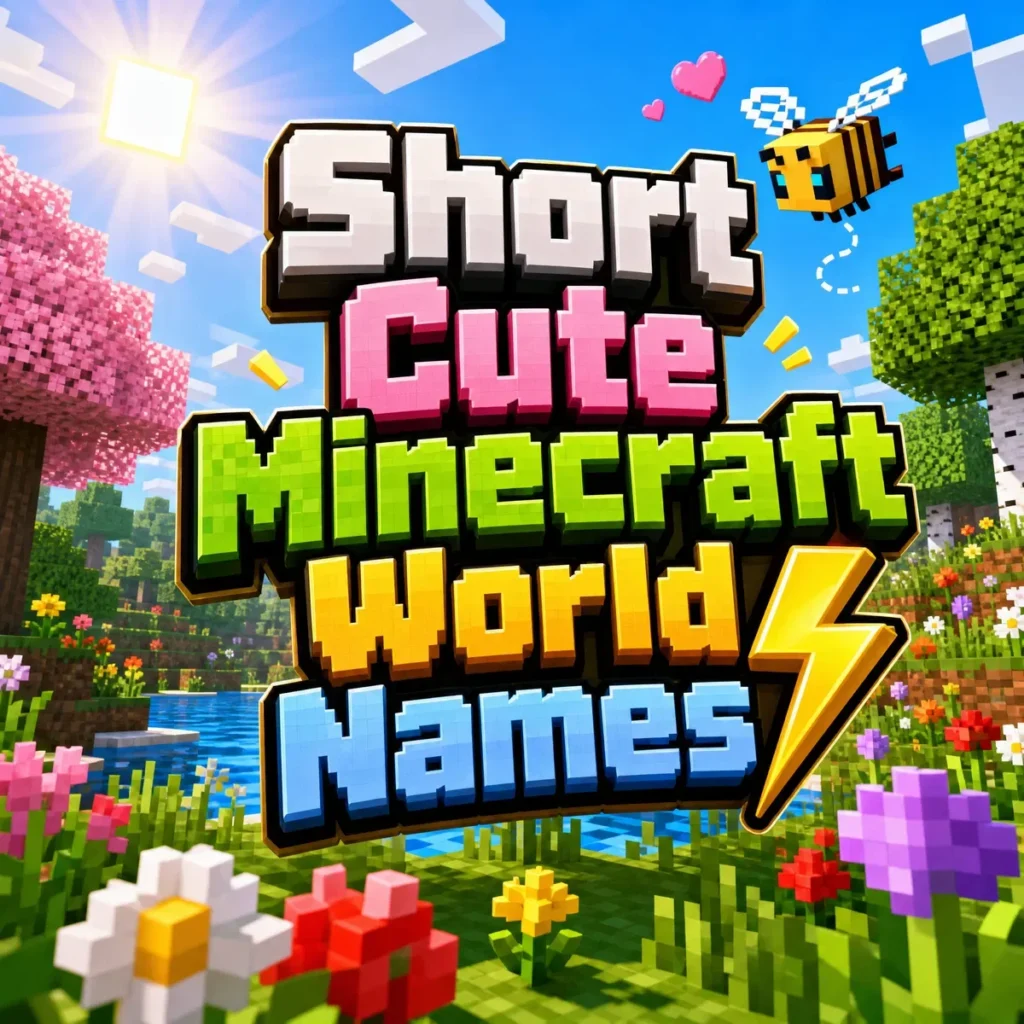 Short Cute Minecraft World Names ⚡